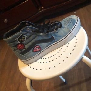 Vans SK8-Hi (Patches) Denim/ True White